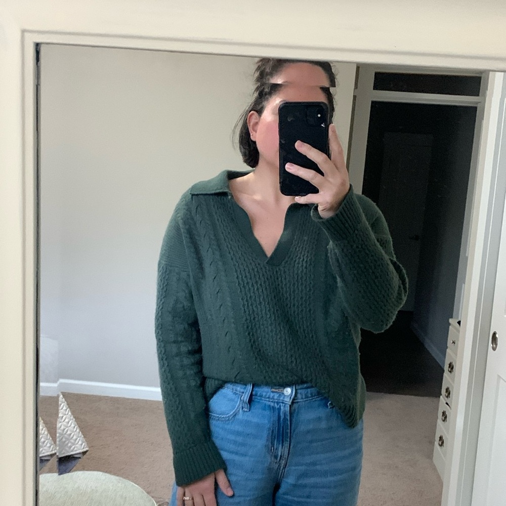 Green Knit Sweater